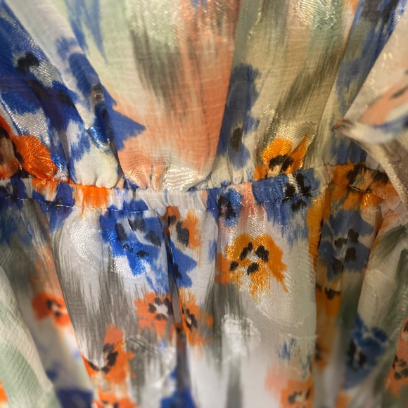 #301 Tanya Taylor Lorena Floral Ruffle Maxi Dress size 6 NWT - Picture 7 of 12